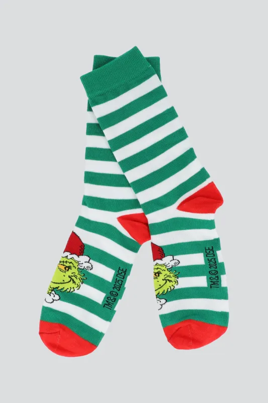 Calceta grinch rayas sold by Shasa