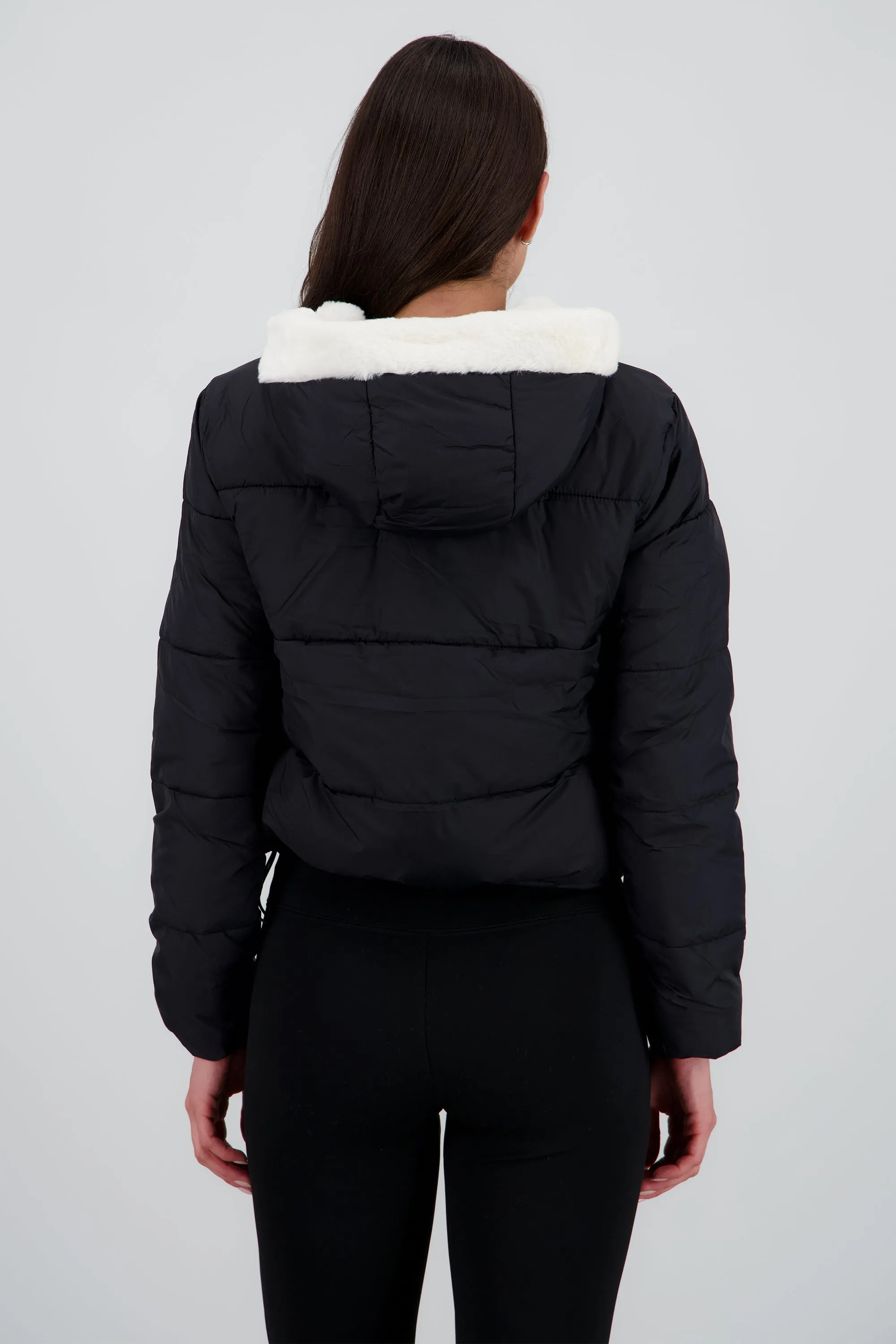 Puffer jacket con gorro peluche sold by Shasa product image thumbnail 4