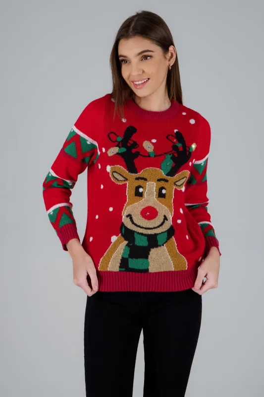 Sueter reno grecas con luces y música sold by Shasa