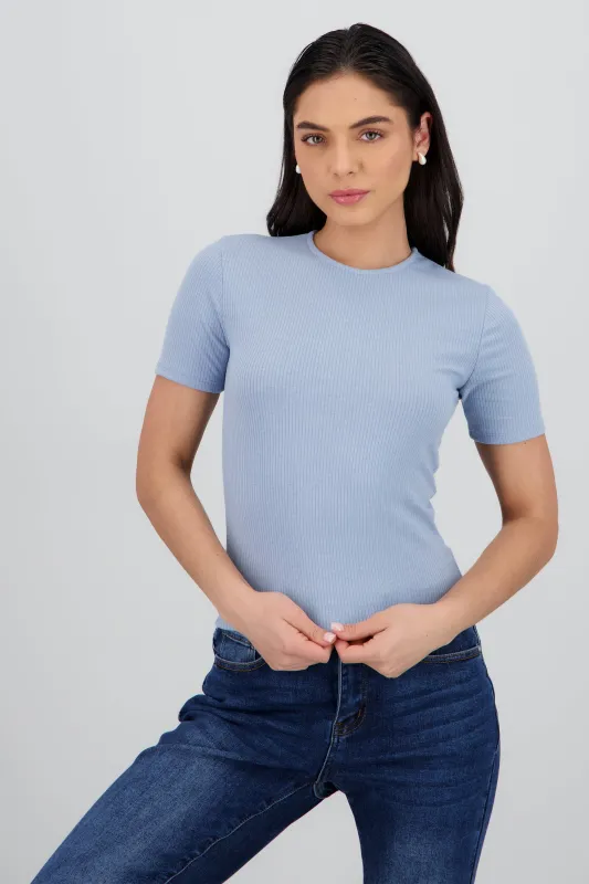 Playera de manga corta con cuello redondo sold by Shasa