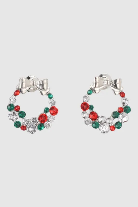 Aretes corona navideña sold by Shasa