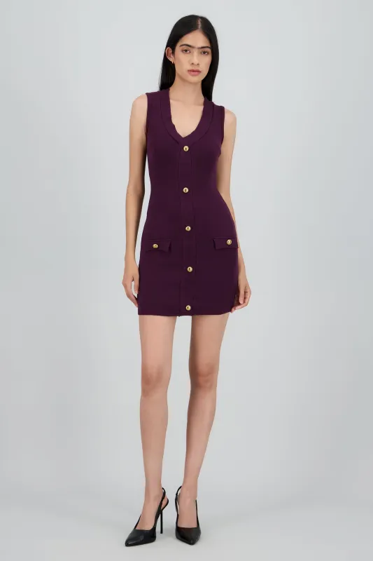 Vestido mini detalle botones sold by Shasa