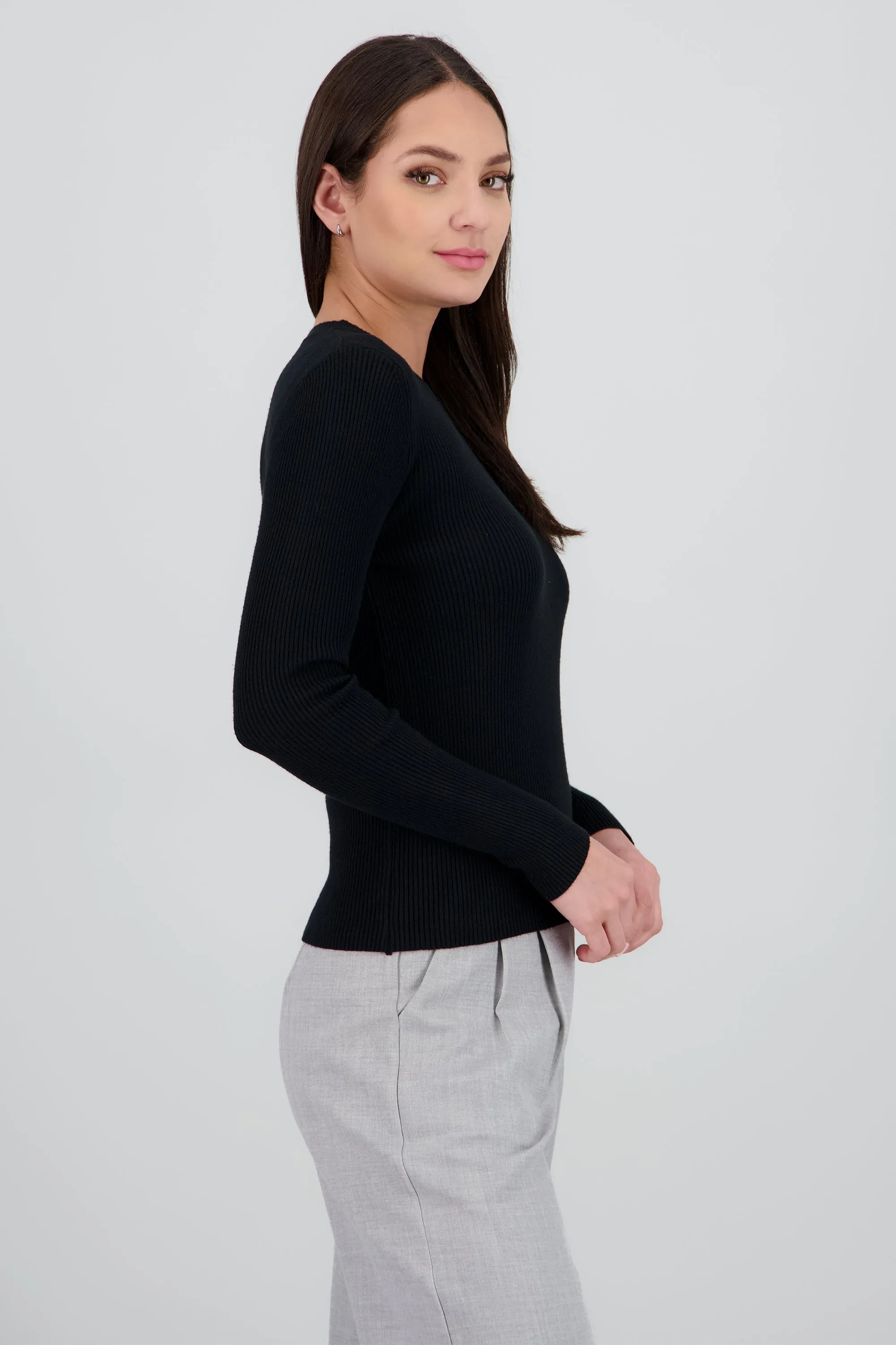 Top tejido cuello redondo manga larga sold by Shasa product image thumbnail 3