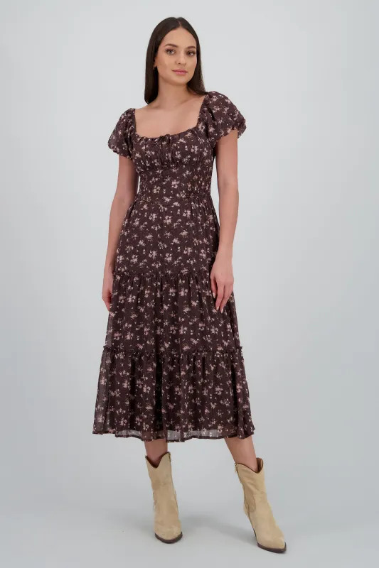 Vestido maxi estampado flores sold by Shasa