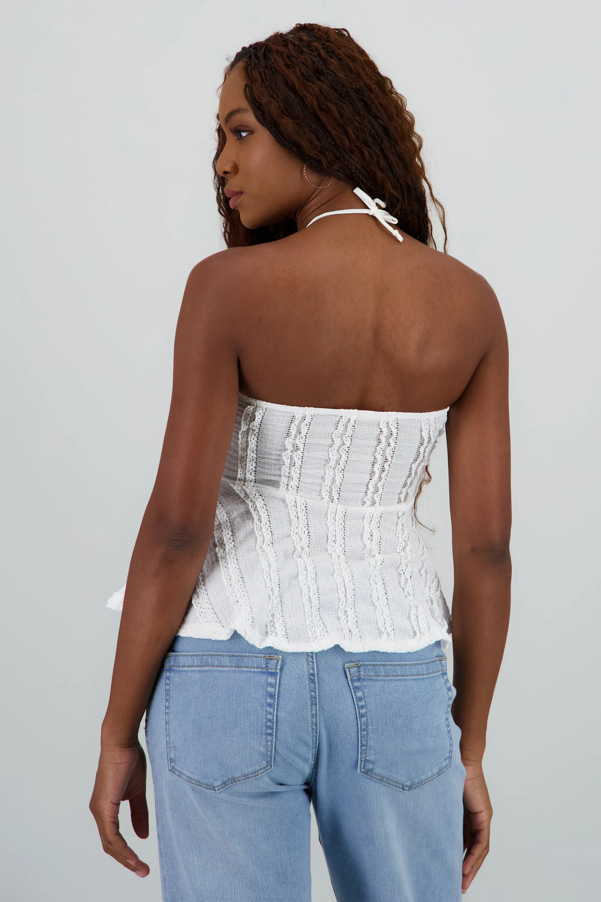 Blusa amarre halter con tela textura sold by Shasa product image thumbnail 4