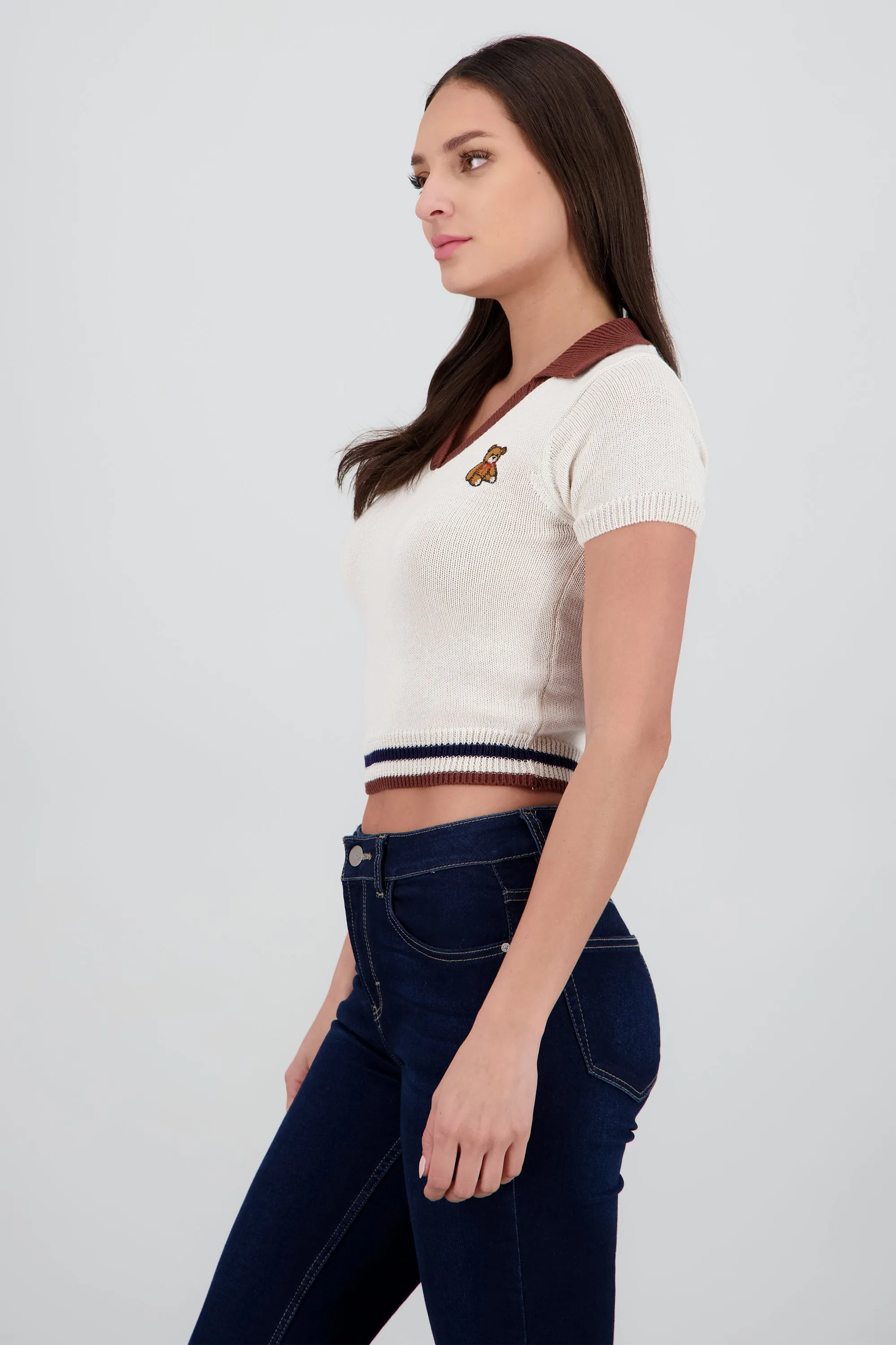 Top tipo polo contraste cuello oso sold by Shasa product image thumbnail 3