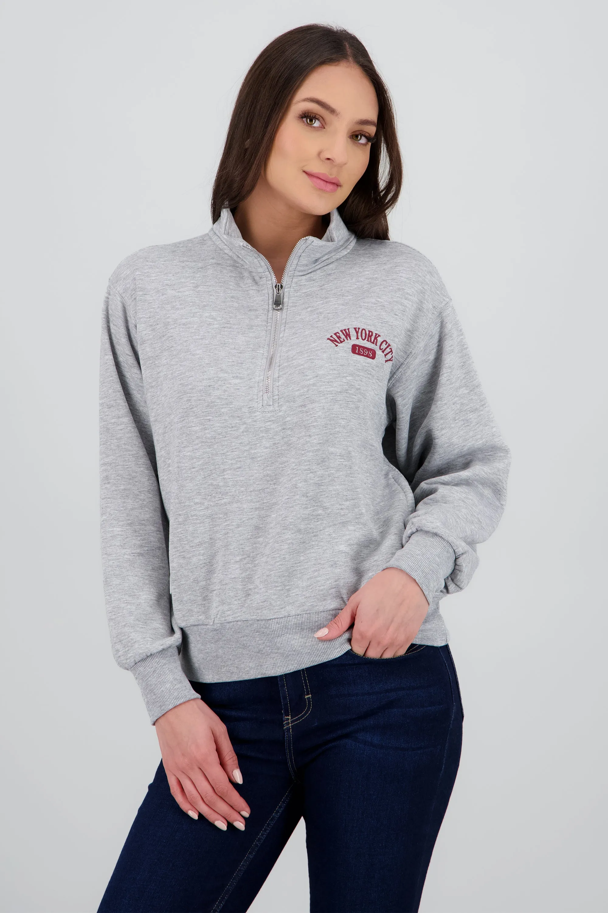 Sudadera New York City cierre sold by Shasa