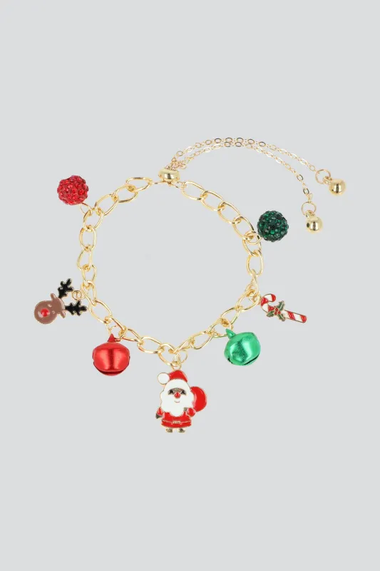 Pulsera charms navideños sold by Shasa