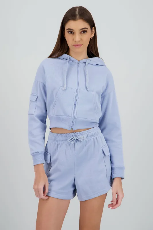 Sudadera cierre con bolsas cargo sold by Shasa