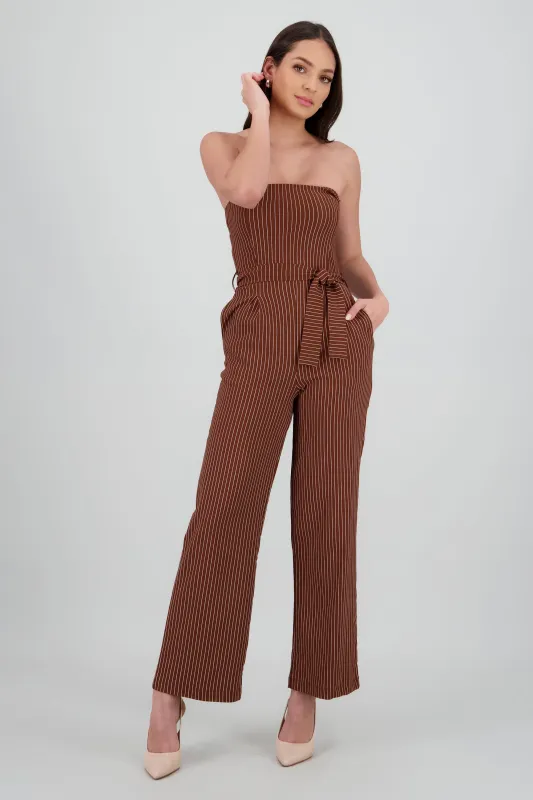 Jumpsuit strapples rayas detalle laso sold by Shasa