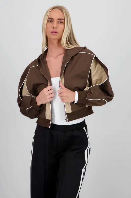 Chamarra ligera detalle contraste sold by Shasa