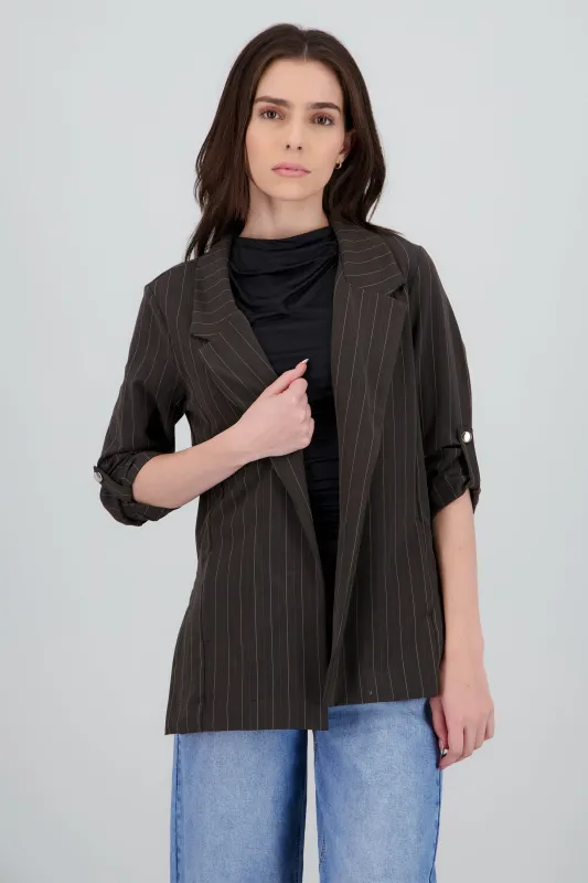 Blazer de manga elevador con rayas diplomáticas sold by Shasa