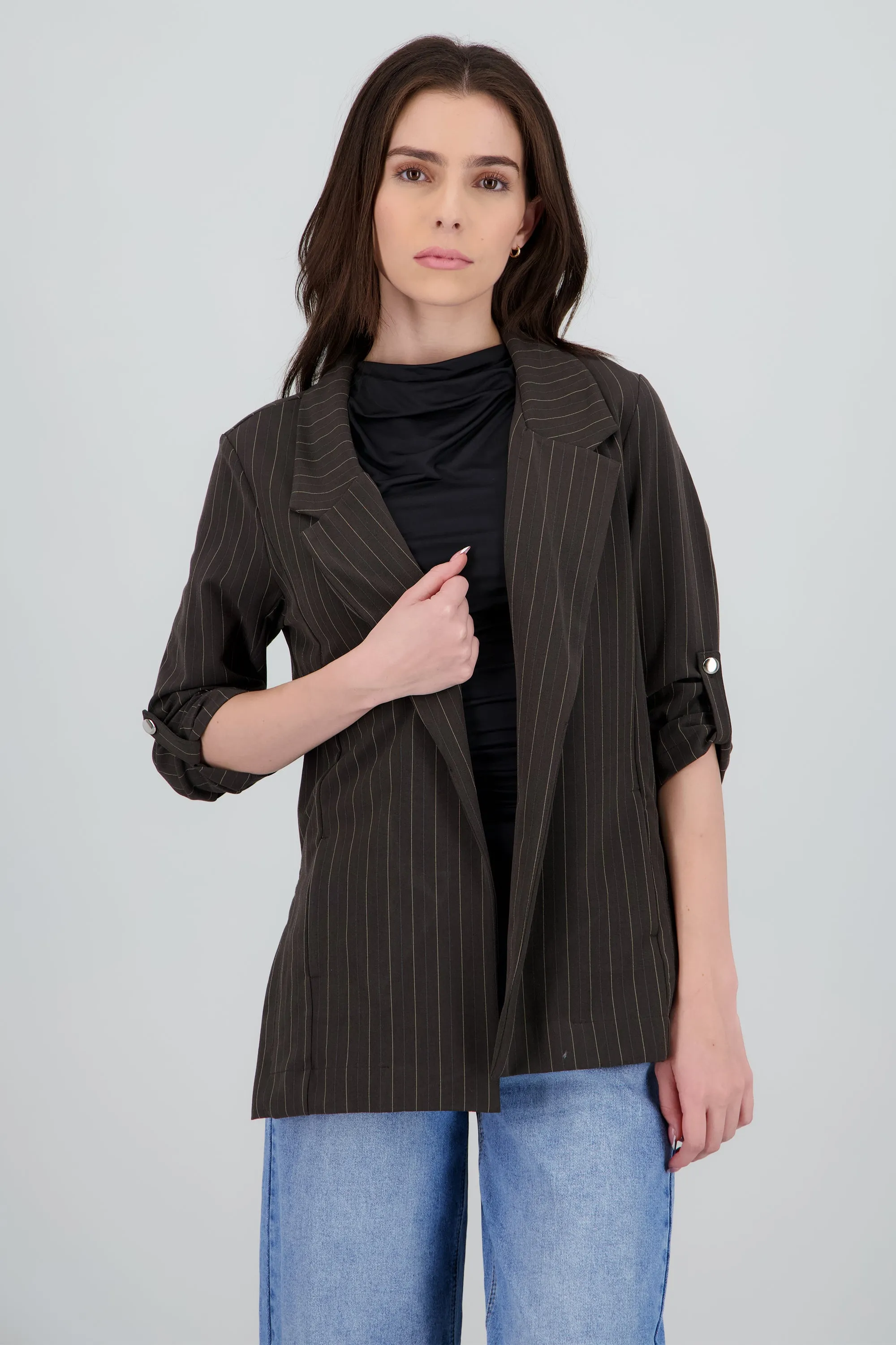 Blazer de manga elevador con rayas diplomáticas sold by Shasa