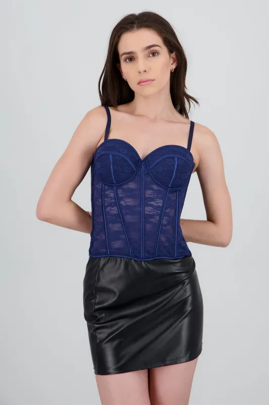 Corset copas encaje liso sold by Shasa