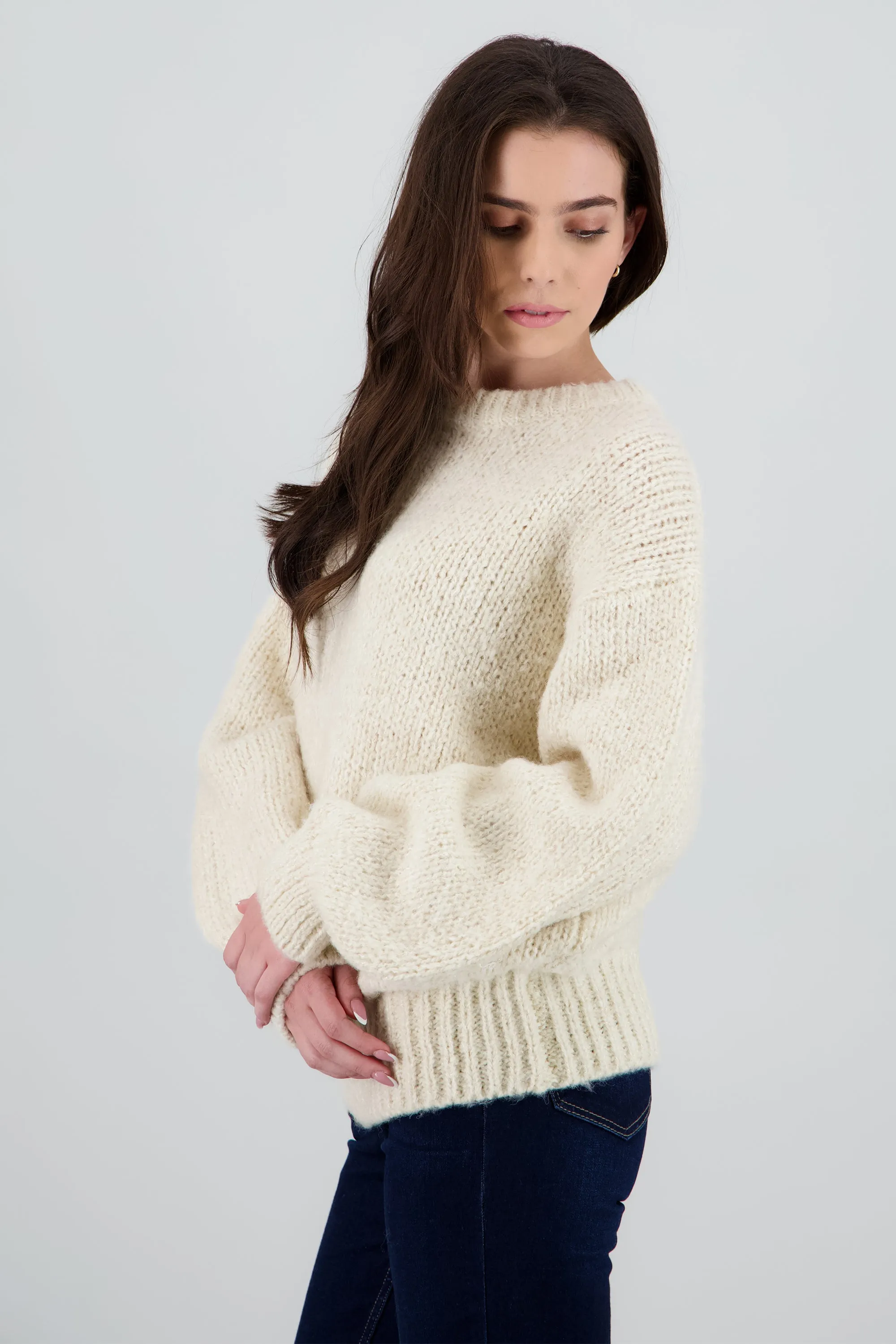 Sueter oversized con lurex sold by Shasa product image thumbnail 3