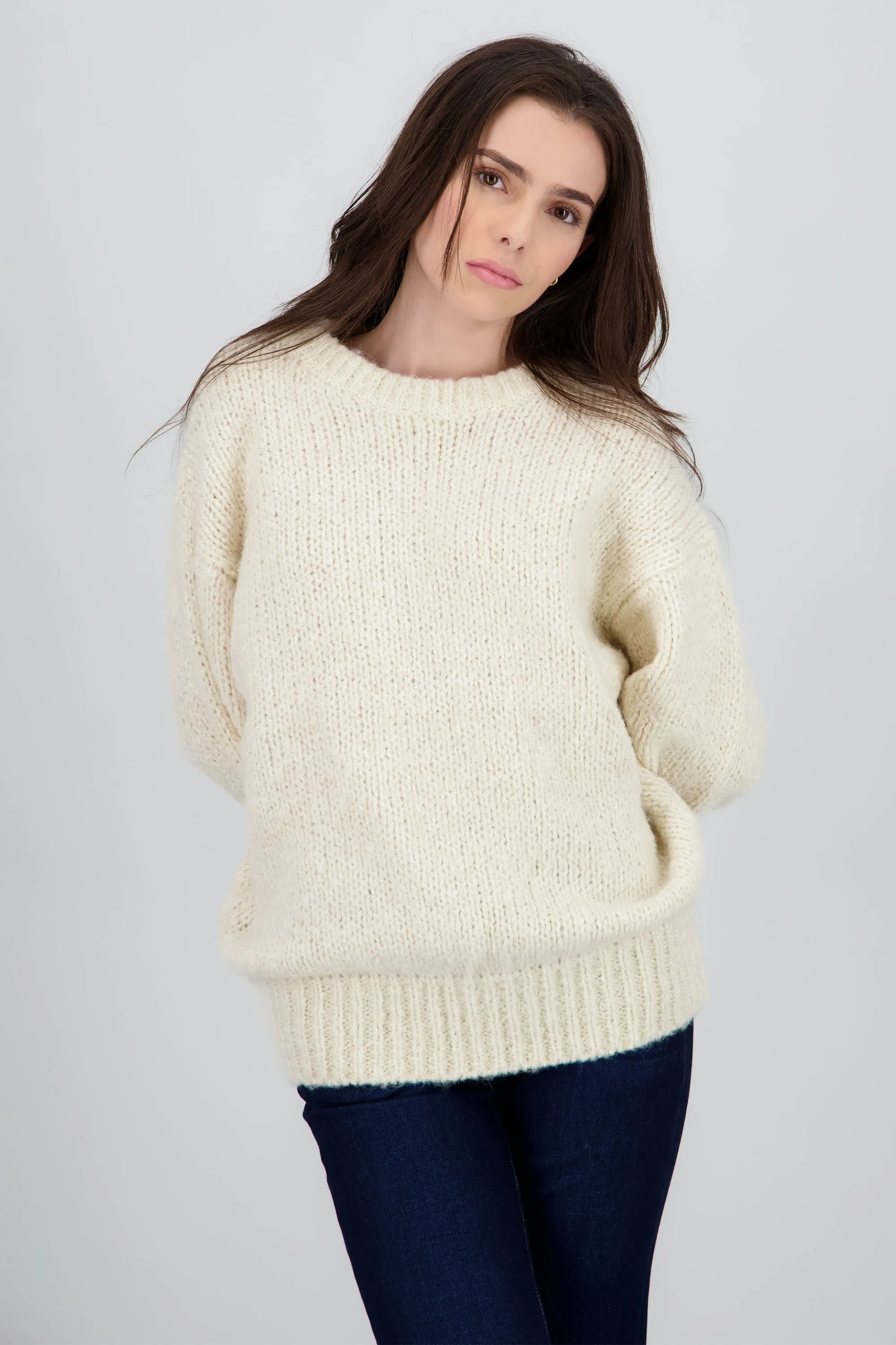 Sueter oversized con lurex sold by Shasa