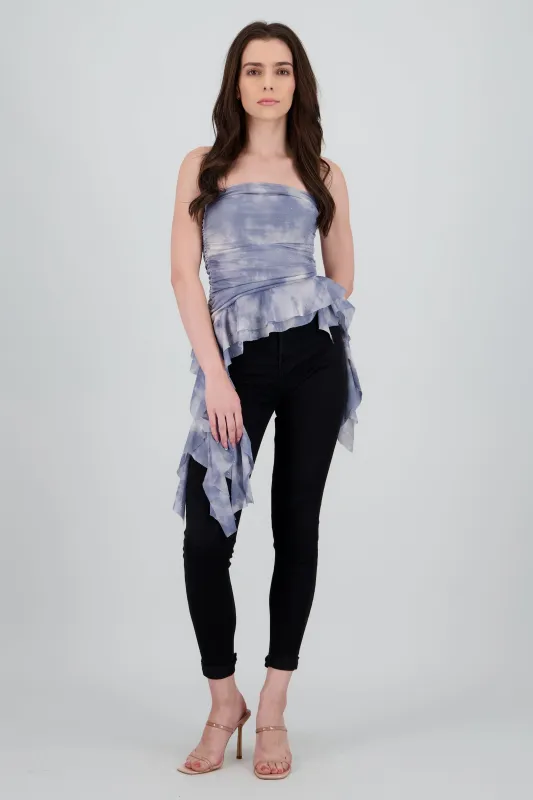 Top degradado de mesh con brillos sold by Shasa