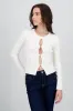 Sueter tejido con botones detalle cut out sold by Shasa