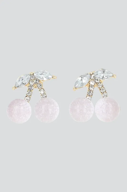 Aretes cerezas glitter sold by Shasa