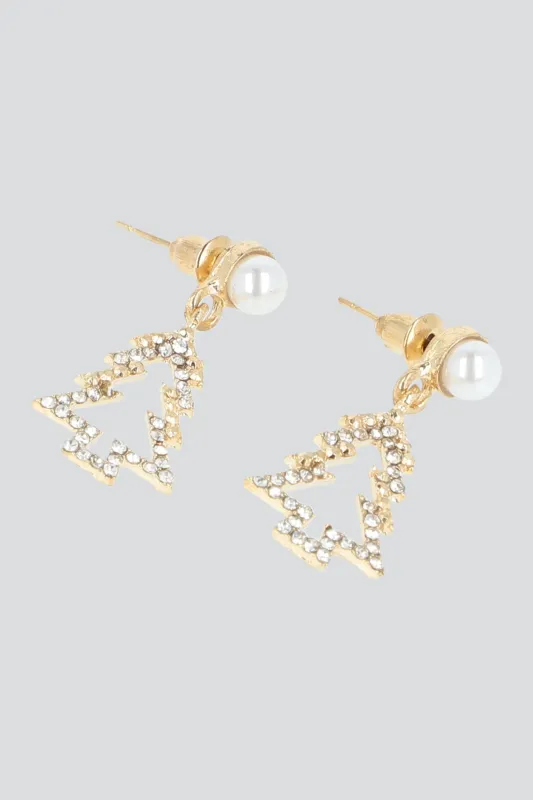 Aretes arbol navideño brillos sold by Shasa