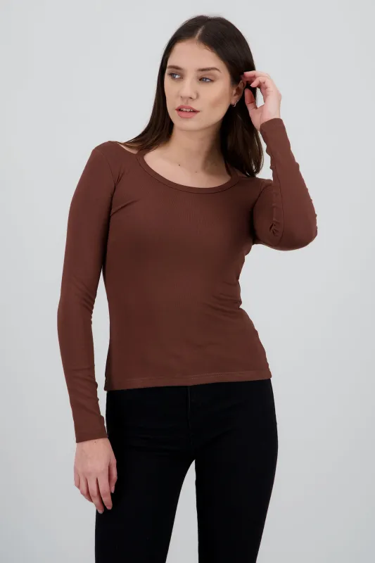 Top manga larga detalle tirantes sold by Shasa