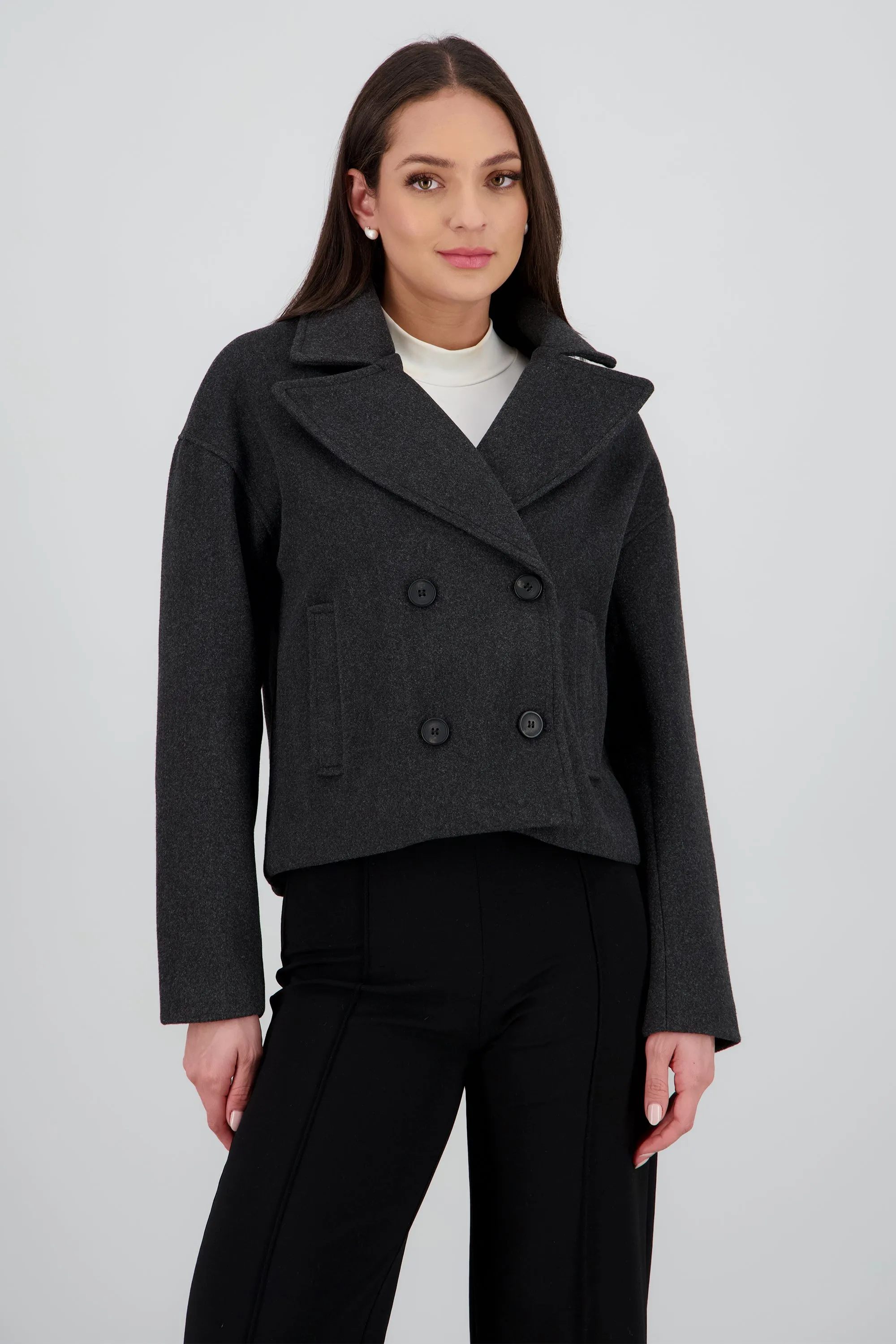 Abrigo corto con botones liso sold by Shasa product image thumbnail 2