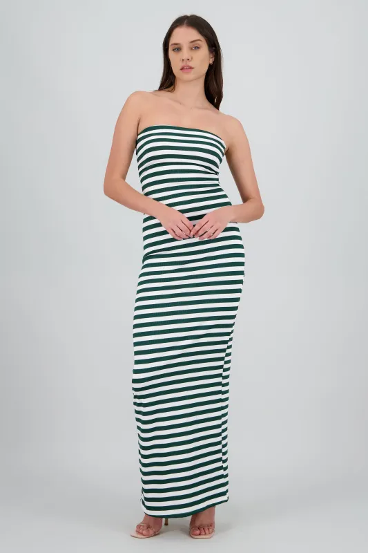 Vestido strapless rayas sold by Shasa