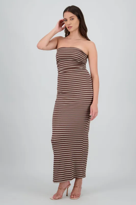 Vestido strapless rayas sold by Shasa