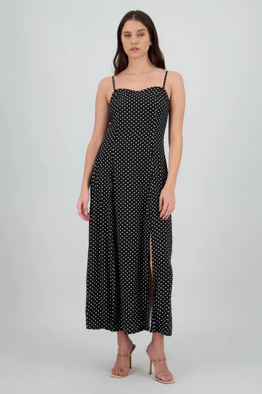 Vestido midi tirantes polka dots sold by Shasa