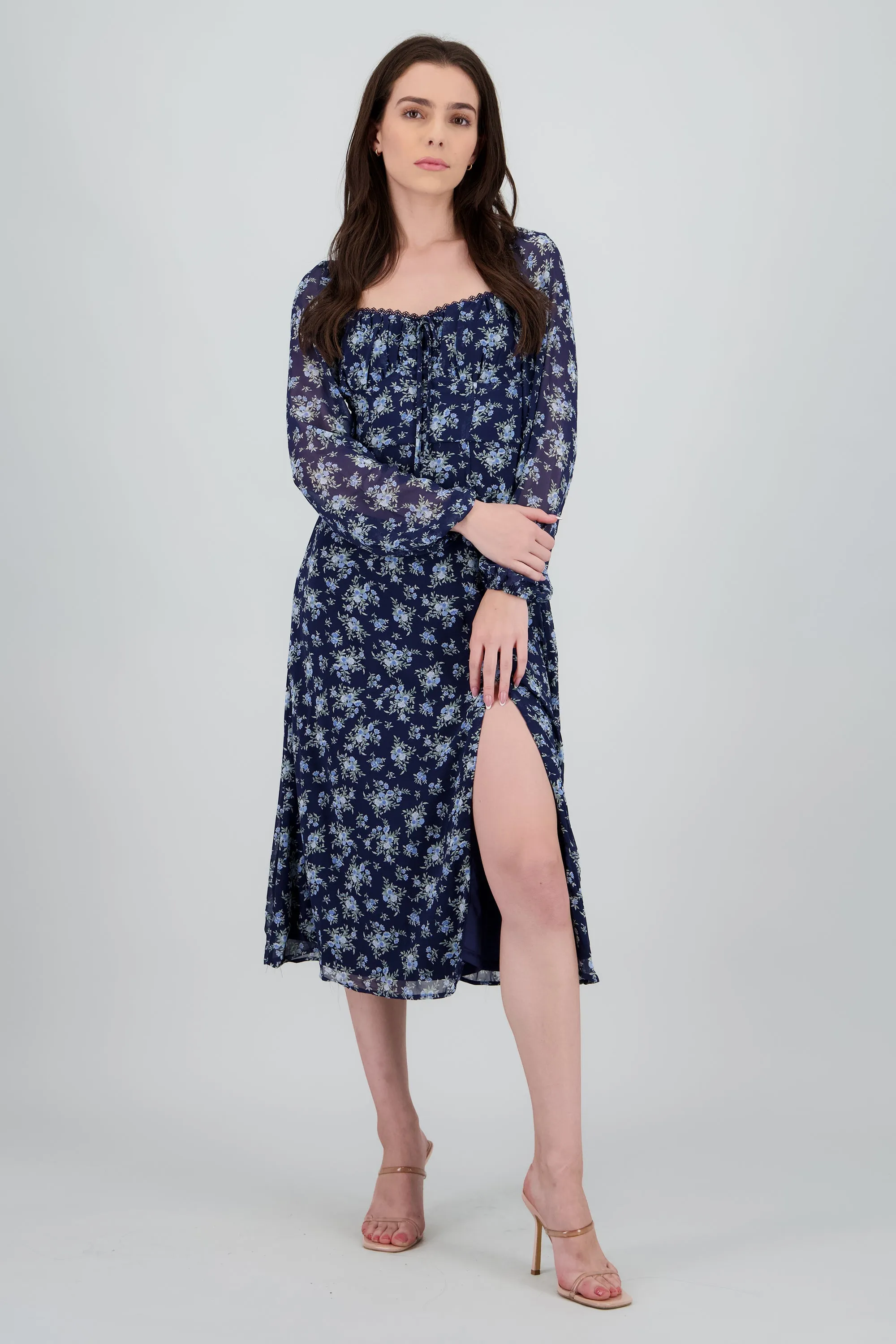 Vestido maxi flores detalle escote sold by Shasa product image thumbnail 2