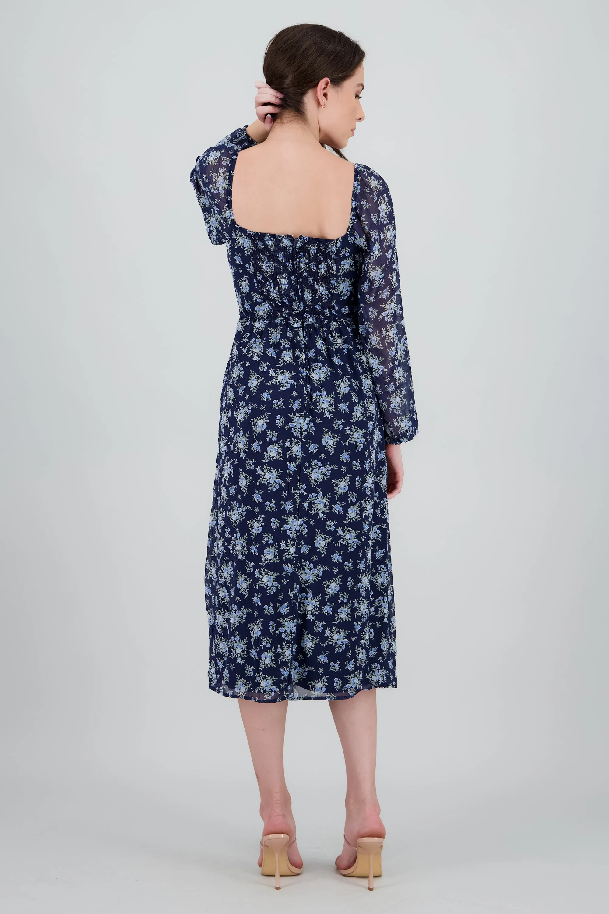 Vestido maxi flores detalle escote sold by Shasa product image thumbnail 4