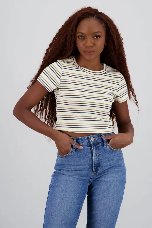 Playera manga corta rayas sold by Shasa