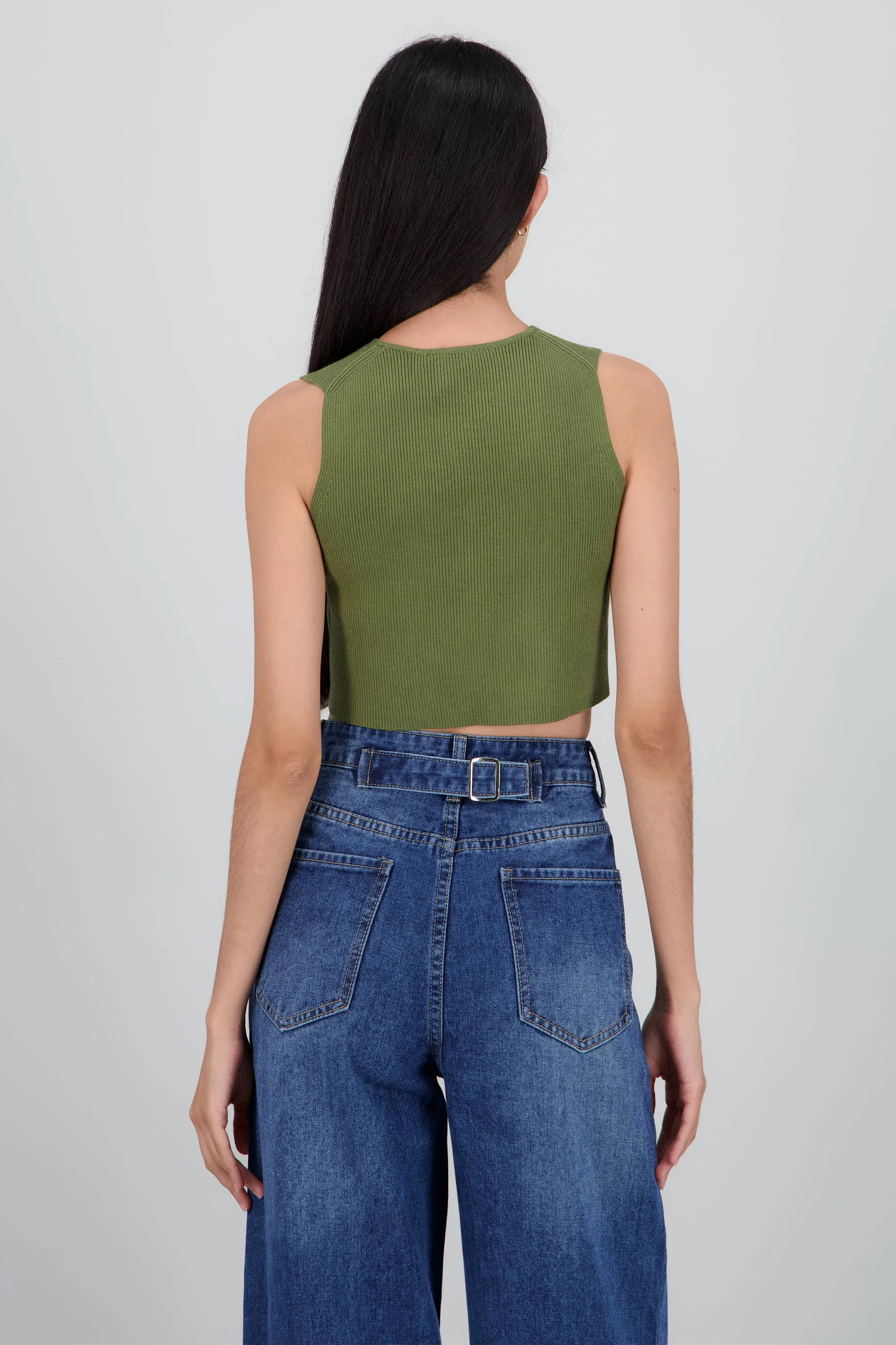 Top tejido rib con botones sold by Shasa product image thumbnail 4