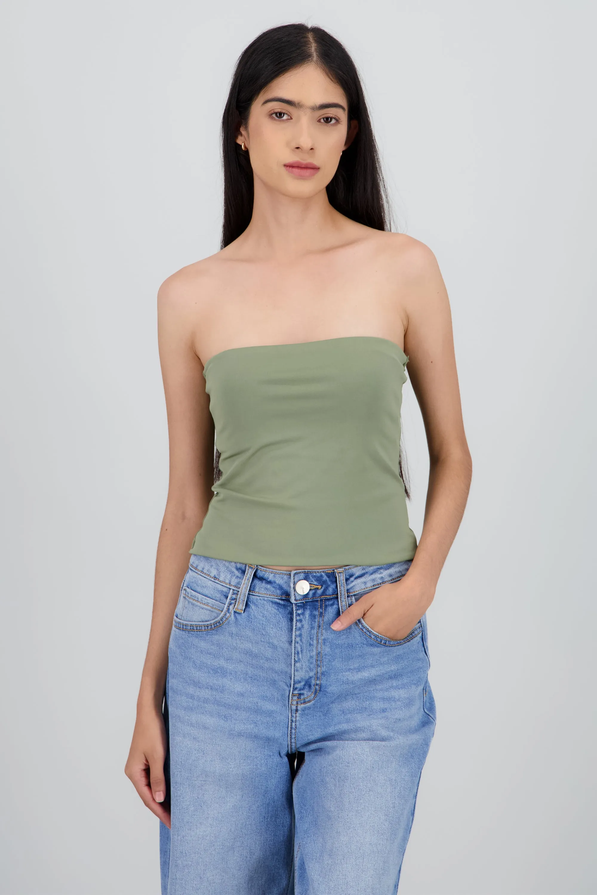 Top tubo liso doble tela sold by Shasa product image thumbnail 2