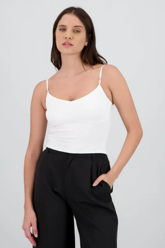 Top ajustado corte busto sold by Shasa