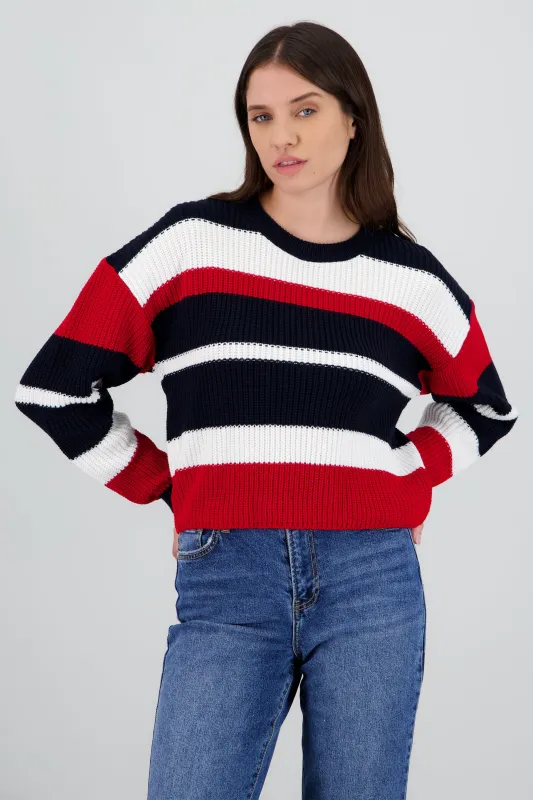 Sueter multicolor lineas sold by Shasa