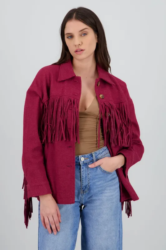 CHAMARRA DETALLE FRINGE sold by Shasa