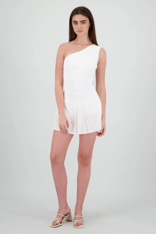 Falda tableada pretina ancha sold by Shasa