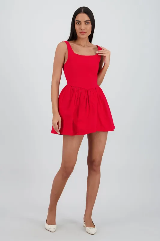 Vestido mini globo liso sold by Shasa