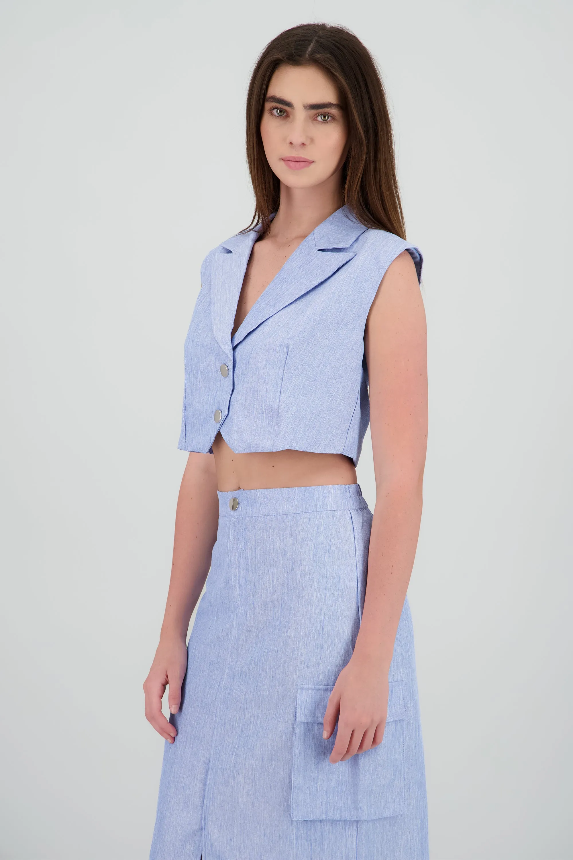 Chaleco corto con solapas sold by Shasa product image thumbnail 3