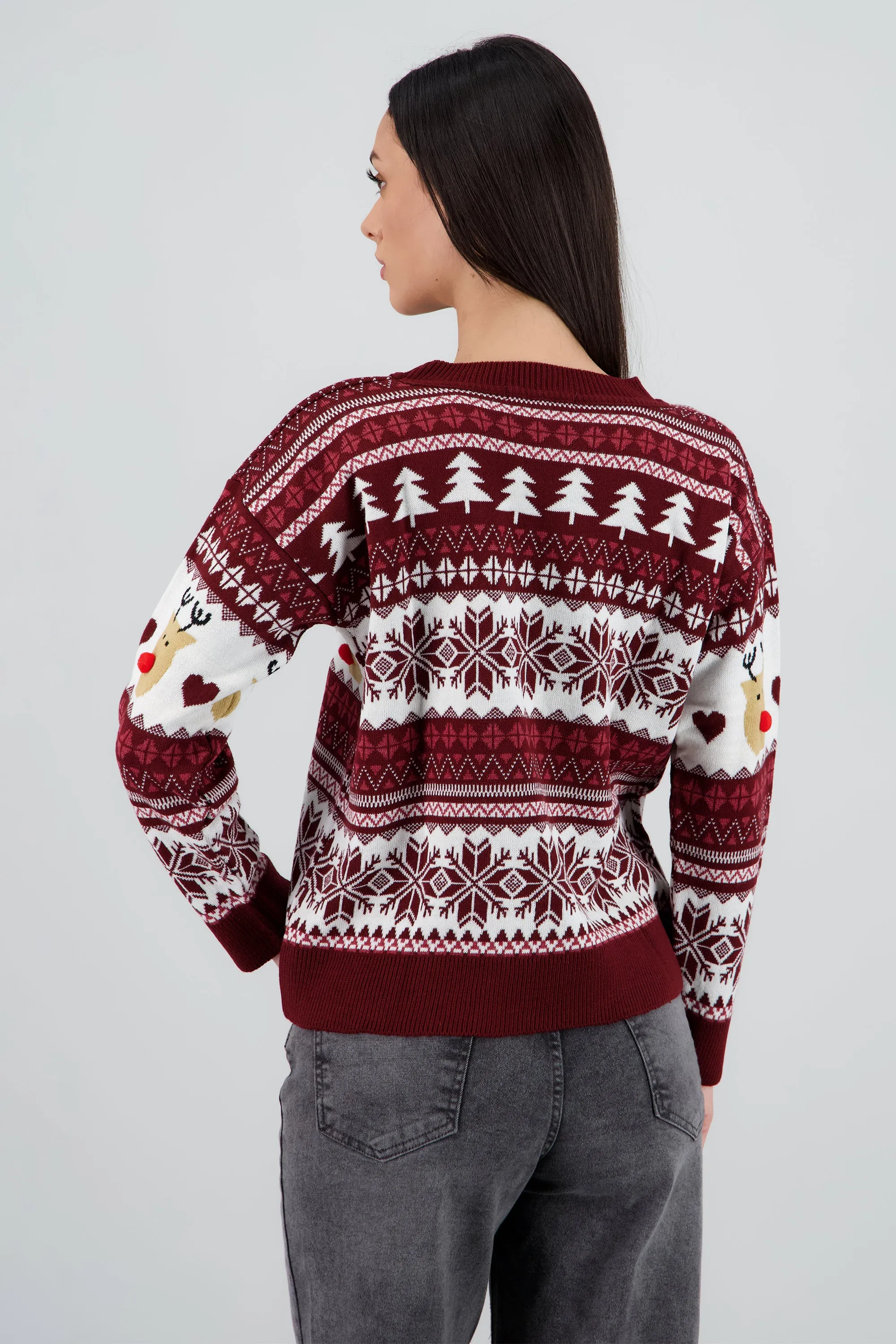 Suéter navideño reno nariz pompón sold by Shasa product image thumbnail 4