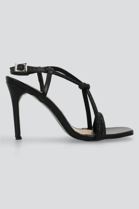 Tacon alto nudo brillos sold by Shasa