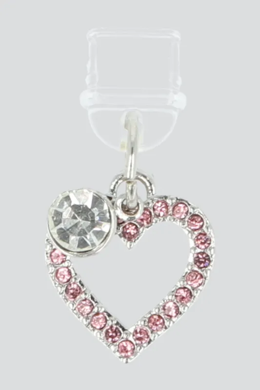 Charm cel corazon brillos made by Shasa