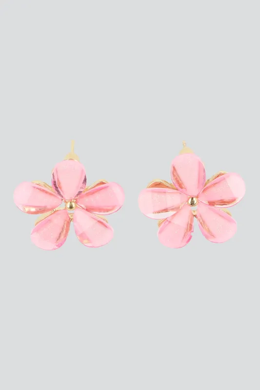 Aretes flor cristal sold by Shasa