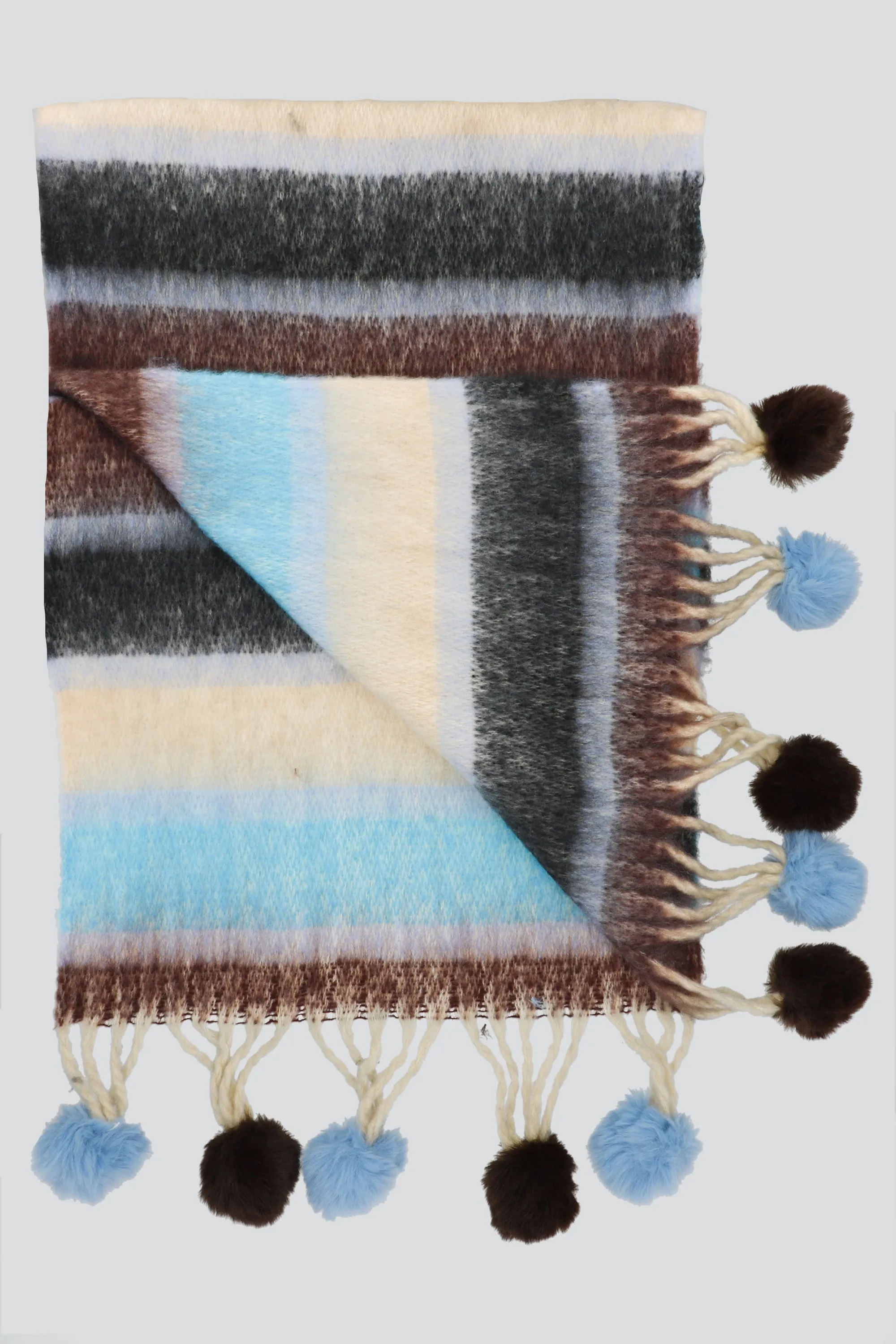 Bufanda colorida flcos pompones sold by Shasa product image thumbnail 4