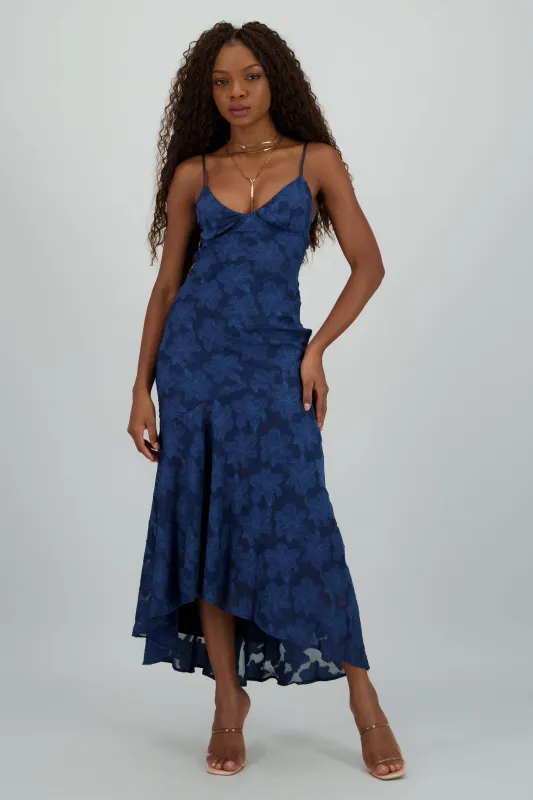 Vestido largo print flores sold by Shasa