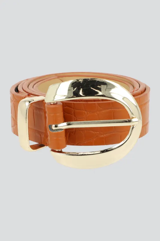 Cinturon hebilla semiredonda sold by Shasa