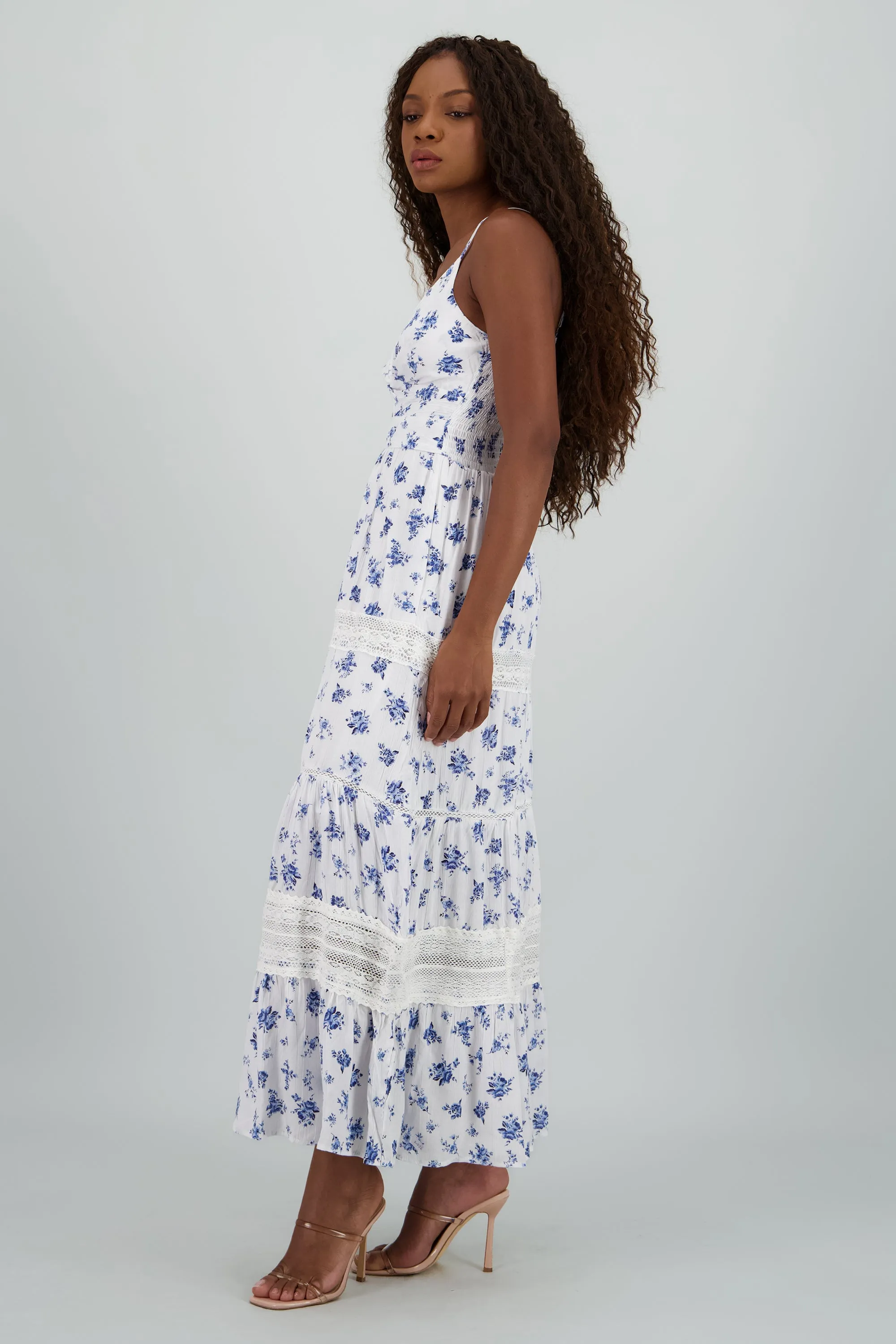 Vestido maxi tirantes estampado flores sold by Shasa product image thumbnail 3