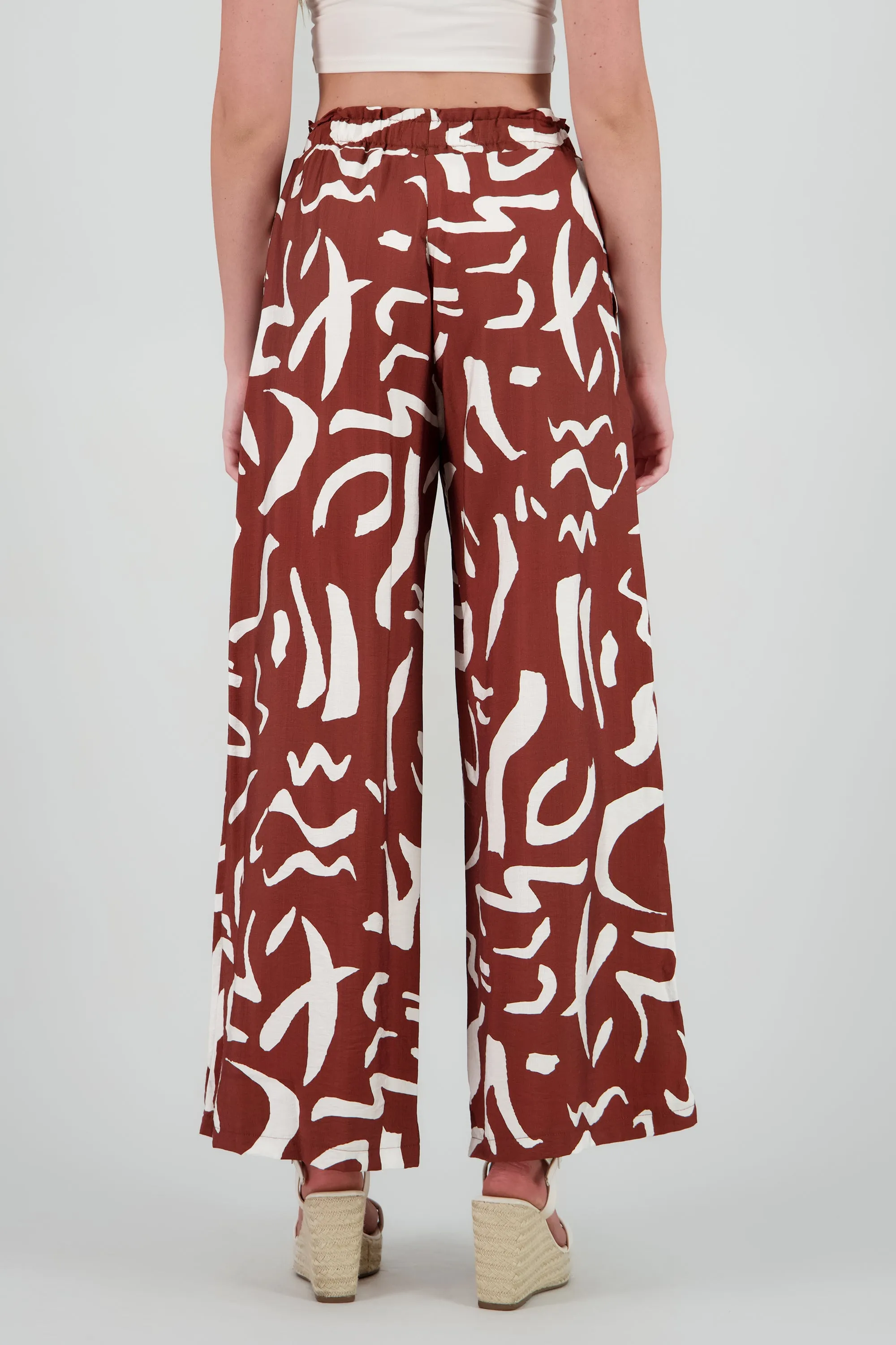 Pantalon amplio detalle resorte estampado sold by Shasa product image thumbnail 4