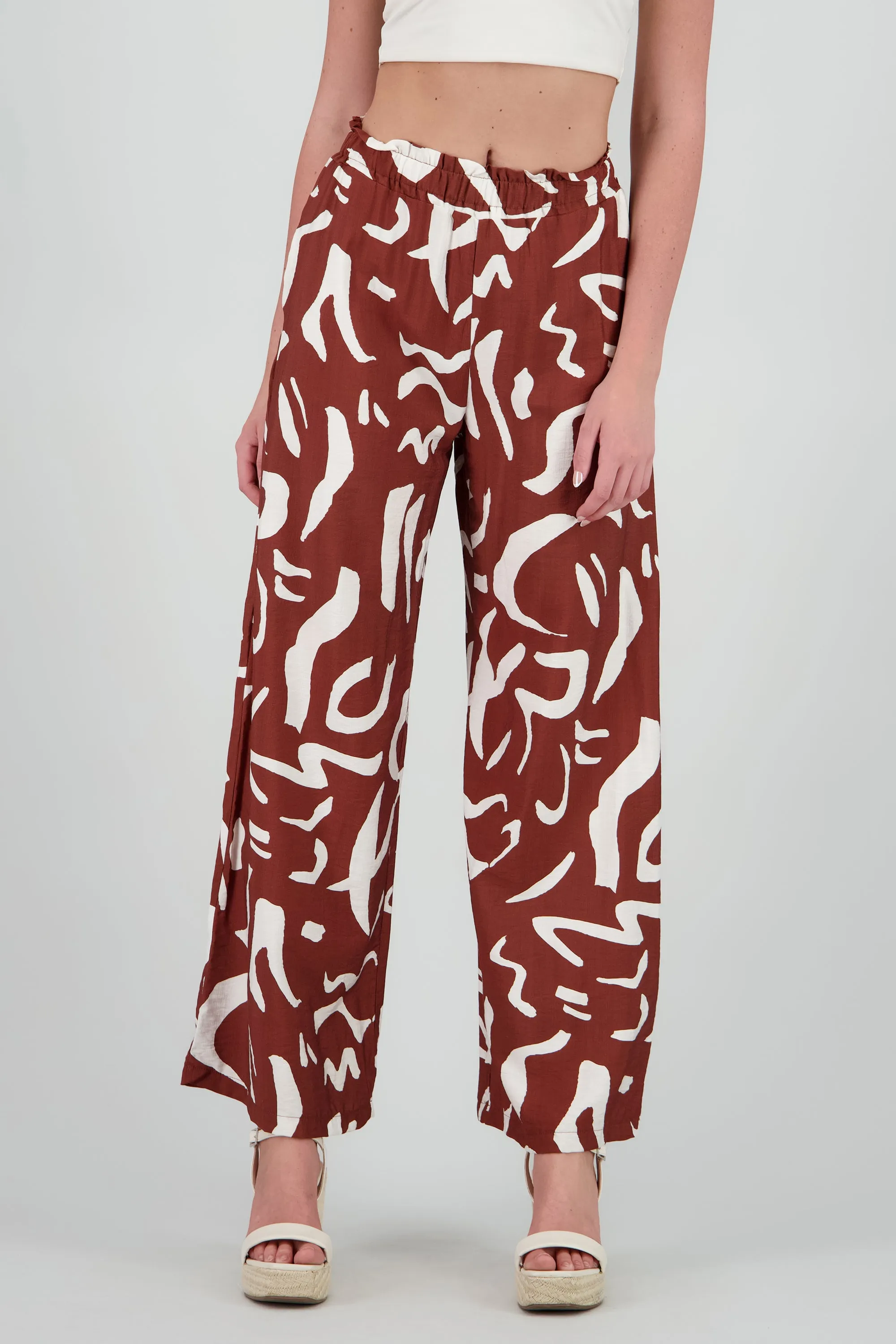Pantalon amplio detalle resorte estampado sold by Shasa product image thumbnail 2